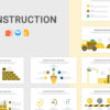 Construction template for PowerPoint, Slides and Keynote